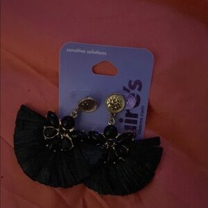 Chic Black Earrings by Claire's